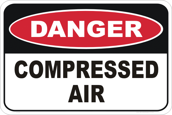 Compressed air sign D1032