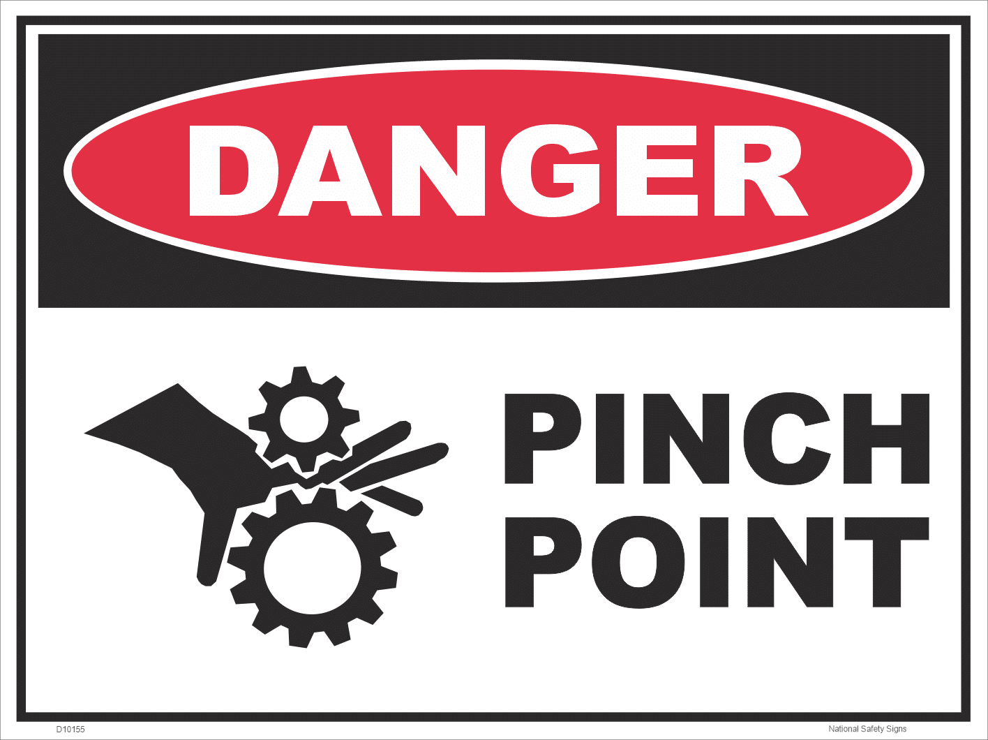 Pinch Point Sign D10360