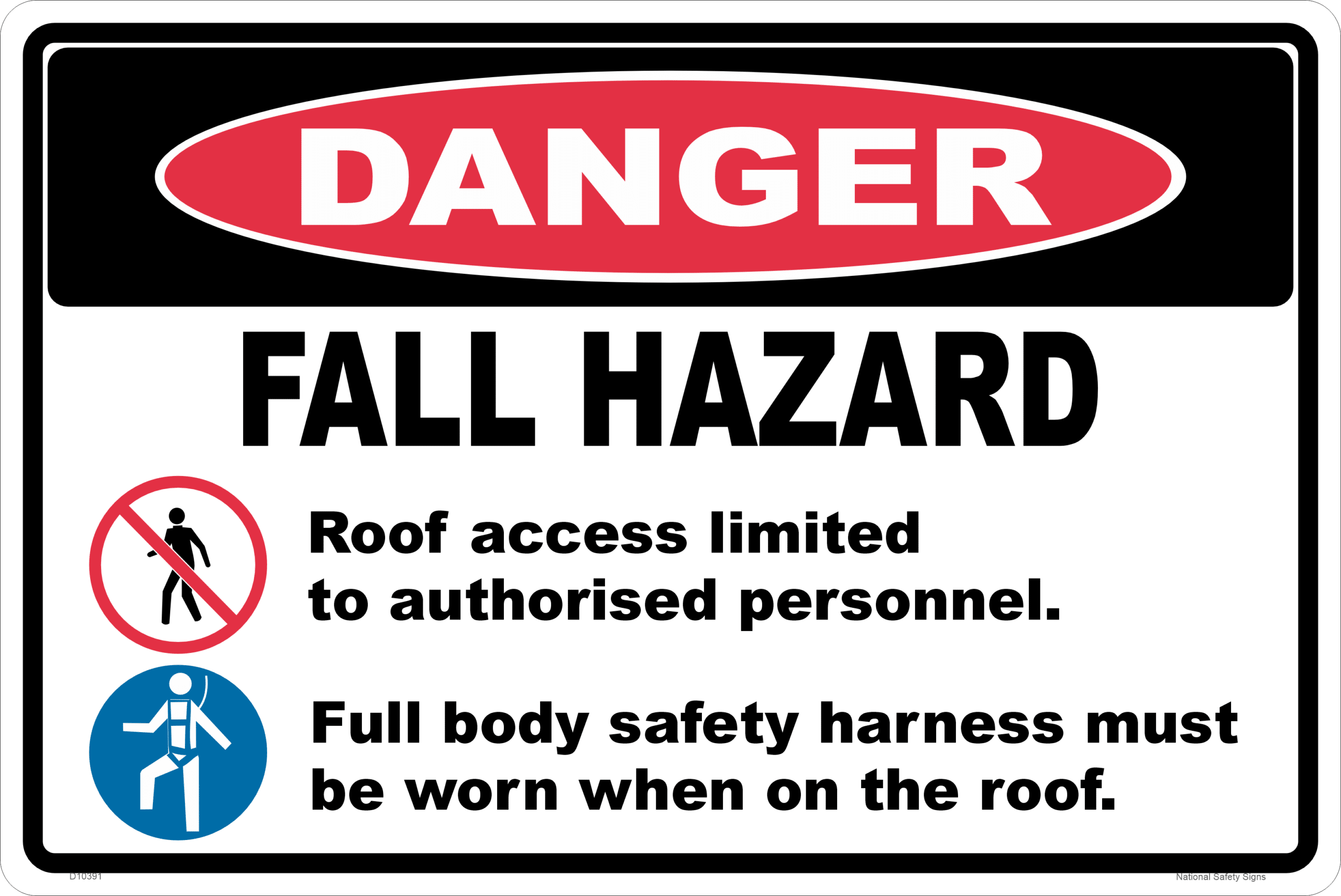 Fall Hazard D10391