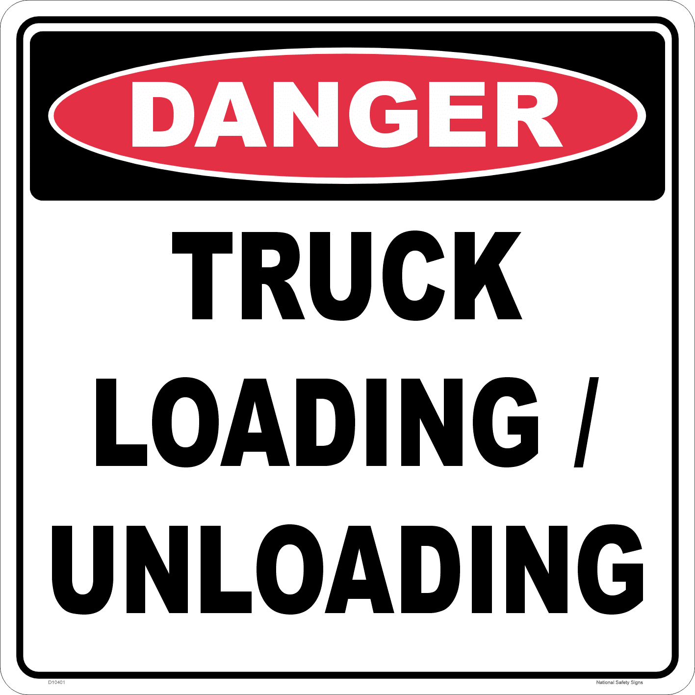 Truck Loading/Unloading Sign D10401