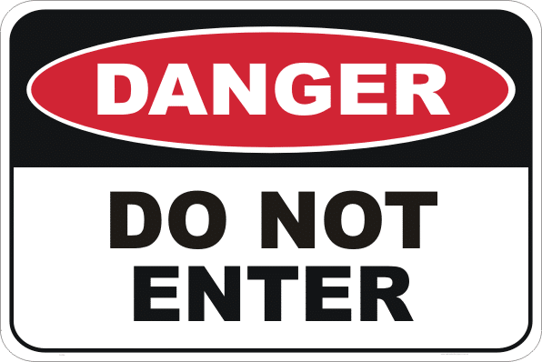 Do not enter sign D1056