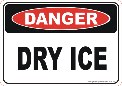 Dry Ice sign D1060