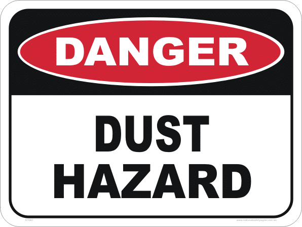 Dust Hazard sign D1061