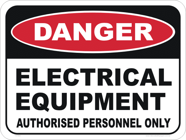 Electrical Equipment sign D1064