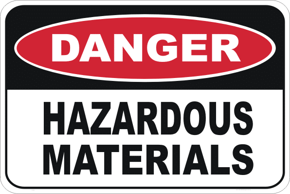 Hazardous Materials sign D1082