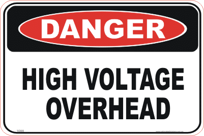high voltage sign