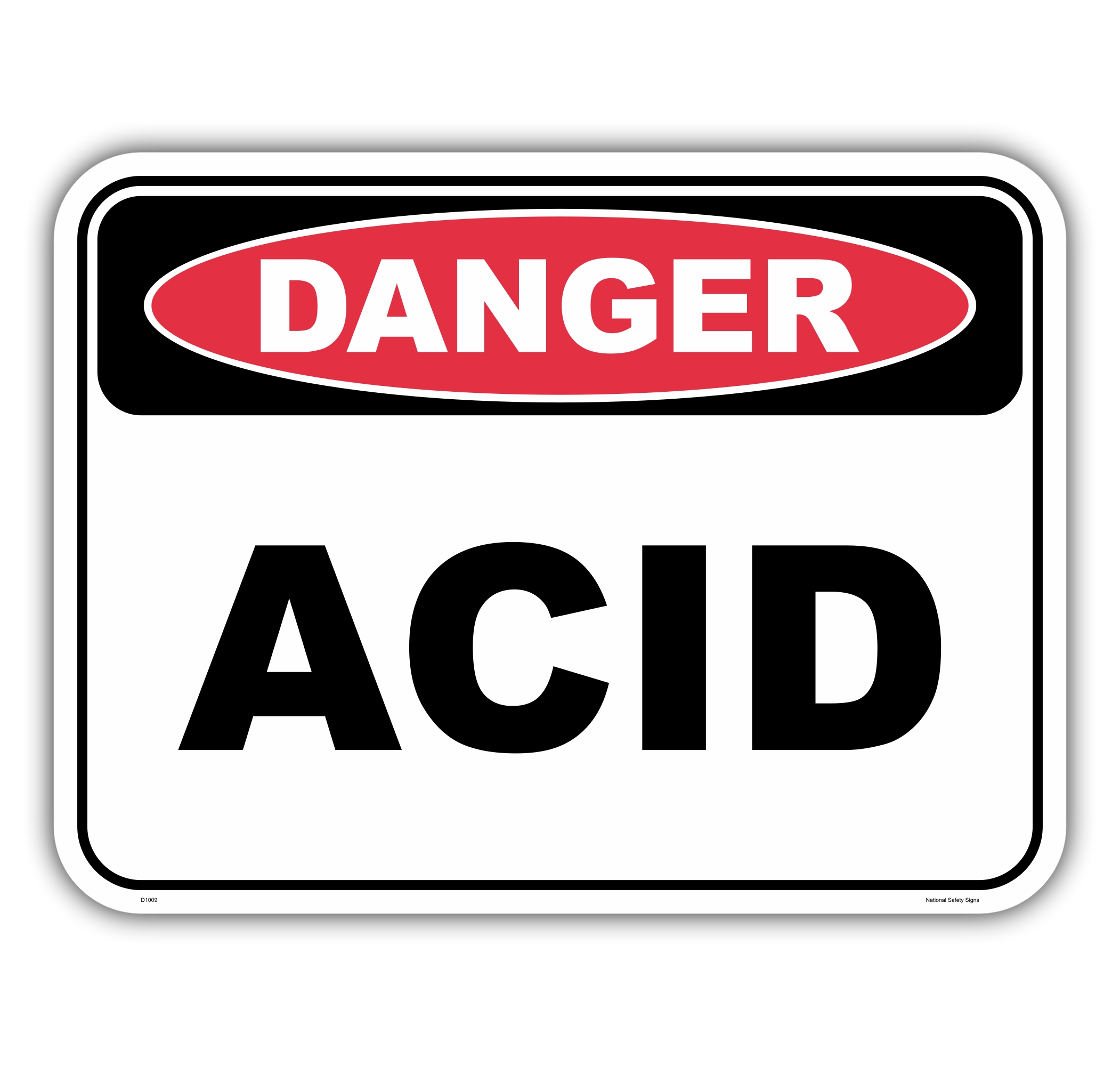 Acid sign D1009