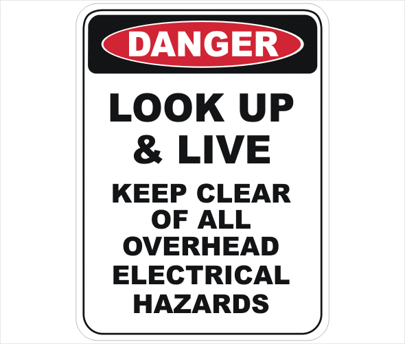 keep clear of electrical hazards