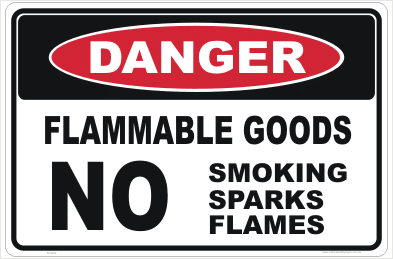 Flammable Goods Sign