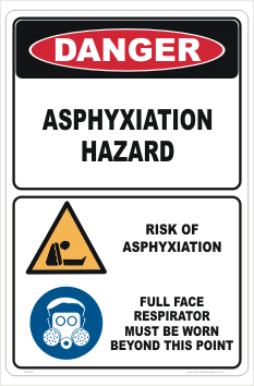 Asphyxiation Hazard sign