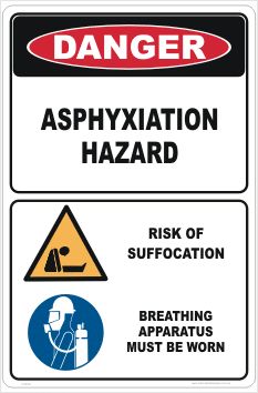Asphyxiation Danger sign