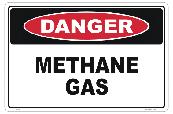 Methane Gas sign