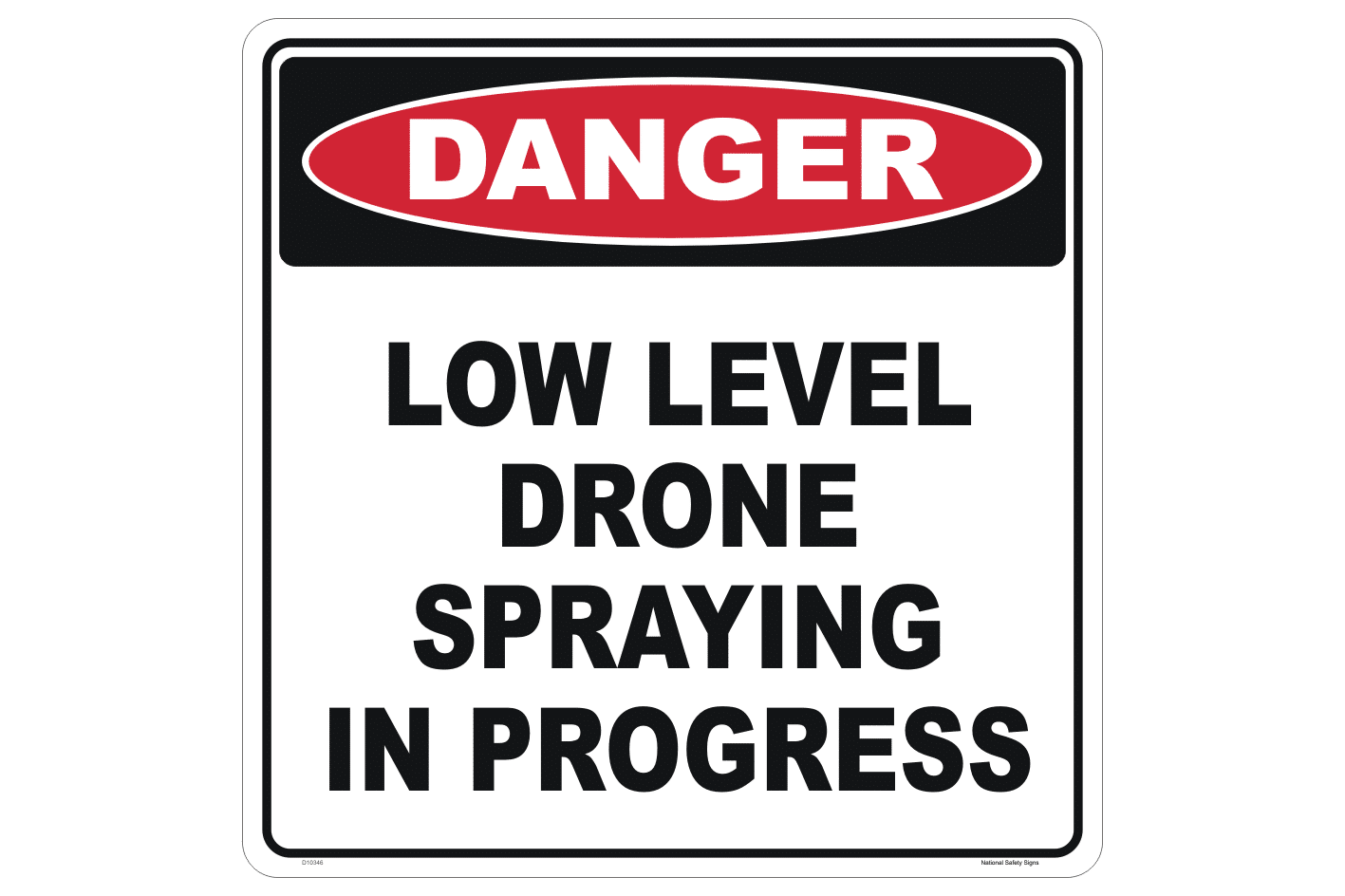 Drone Spraying sign - UAV signs