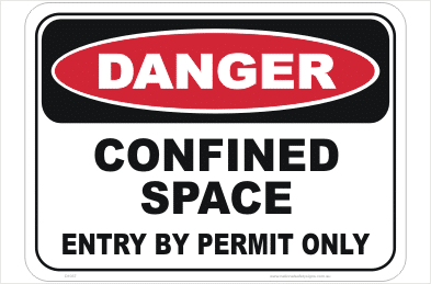 Confined Space sign