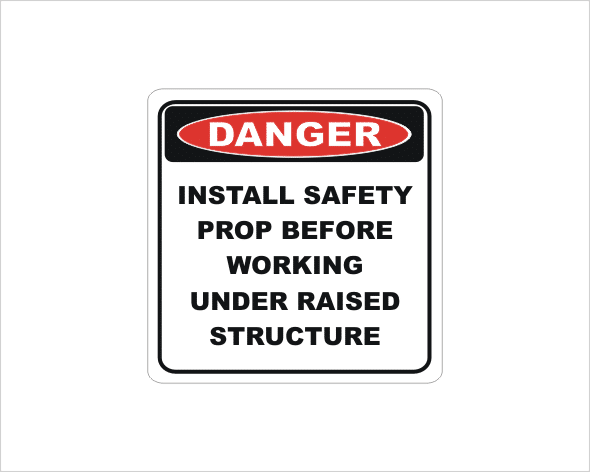 install safety prop