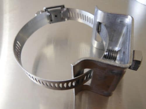 Pole sign clamp bracket