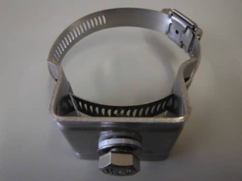 Pole sign clamp bracket