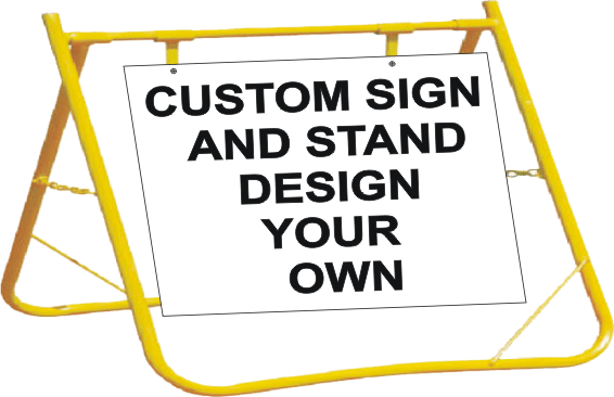 Custom Sign and Stand Combination A40289