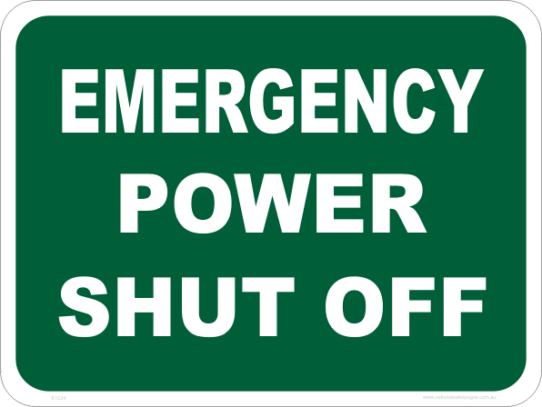 Emergency Power Shut Off