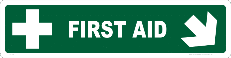 first aid arrow right