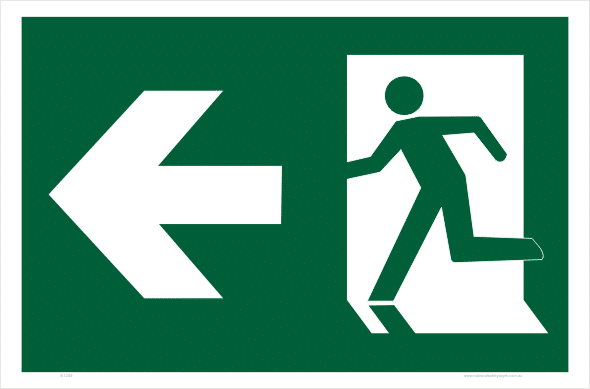 emergency exit sign