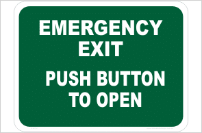 Emergency Exit Sign