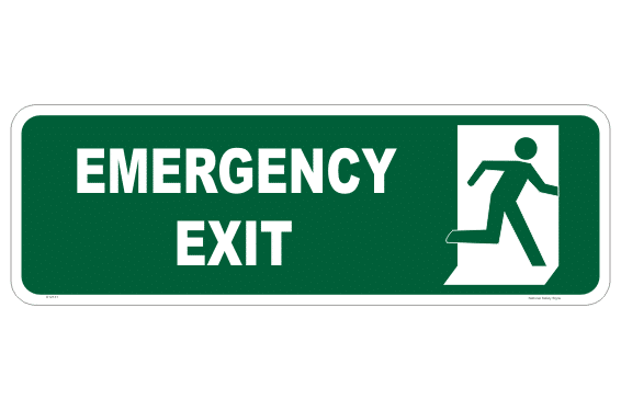 Emergency Exit sign E12131