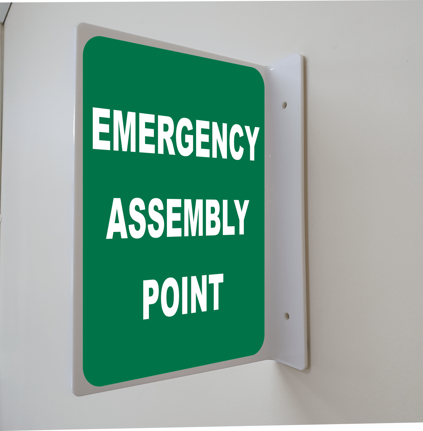 Emergency Assembly Point Projection Wall Sign E12142