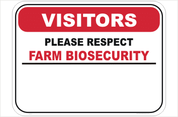 Farm Biosecurity Design your Sign