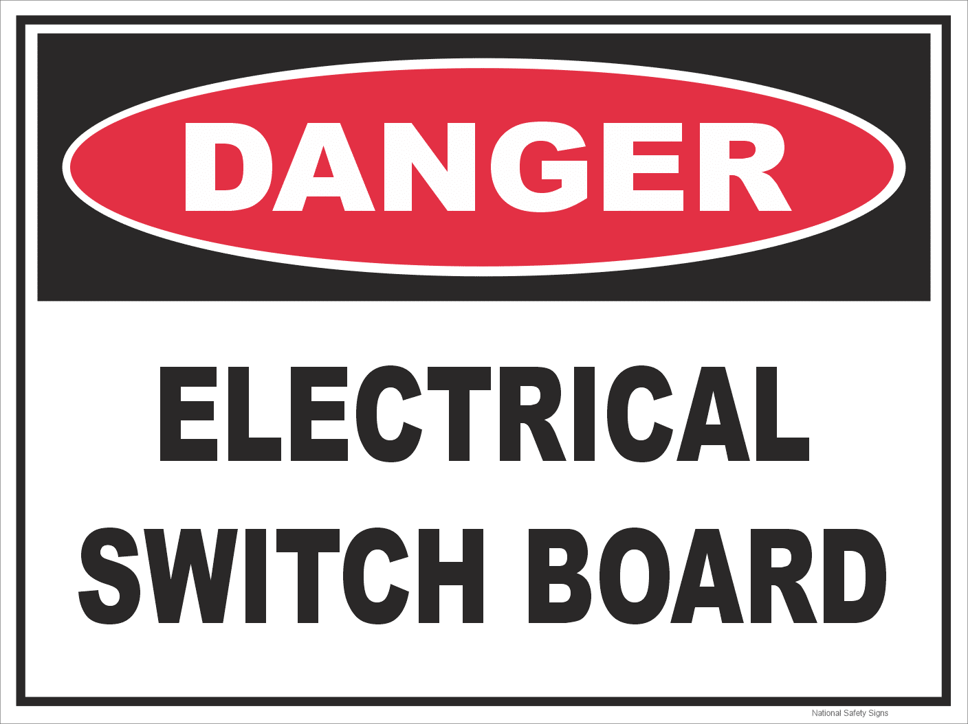 Electrical Switch Board sign D10358