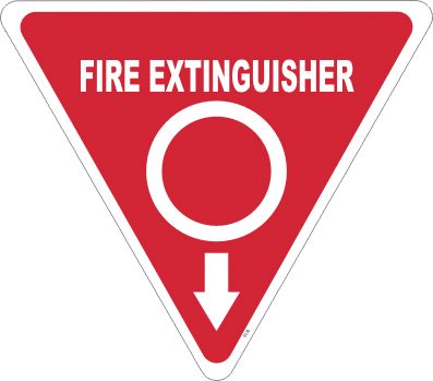Fire Extinguisher Marker F1416