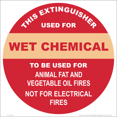 Fire Extinguisher Marker F1419
