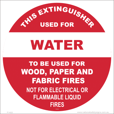 Fire Extinguisher Marker F1422