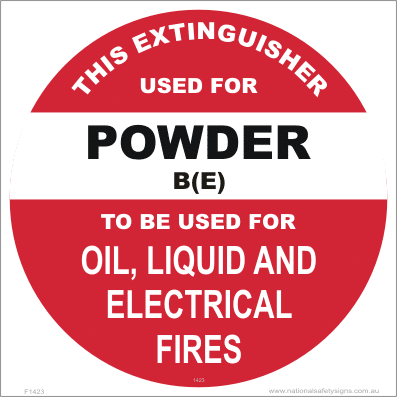 Fire Extinguisher Marker F1423
