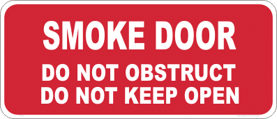 fire door sign