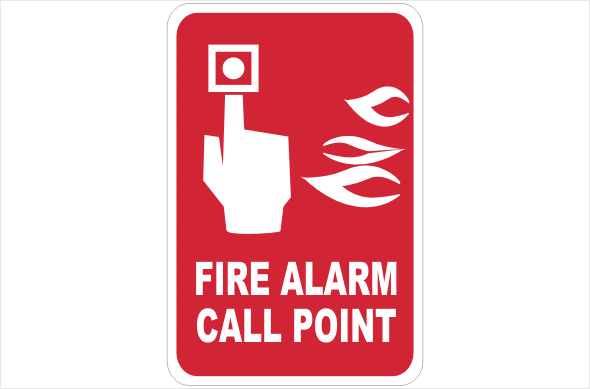Fire Alarm sign F1406