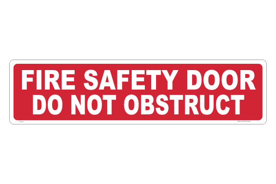 Fire Door notice sign