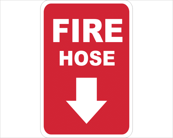 Fire Hose down arrow