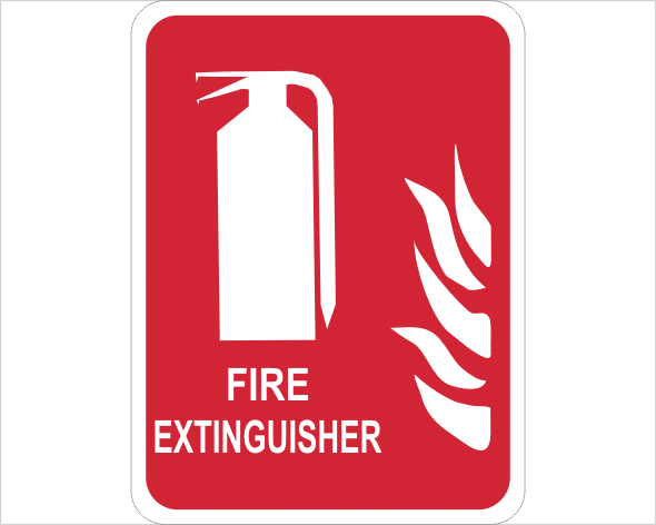 Fire Extinguisher sign