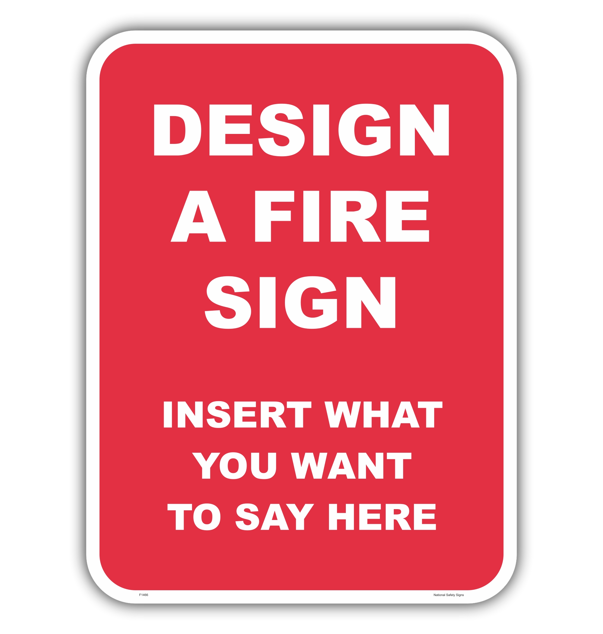 Fire Design A Sign F1466