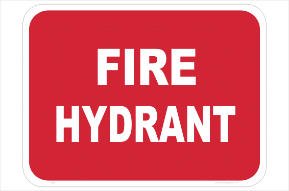 Fire Hydrant sign