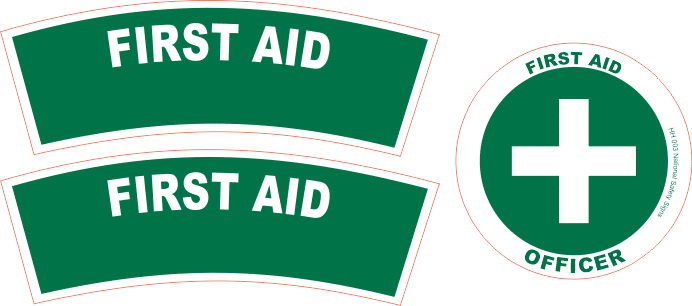 First Aid Hard Hat sticker Pack HH 007