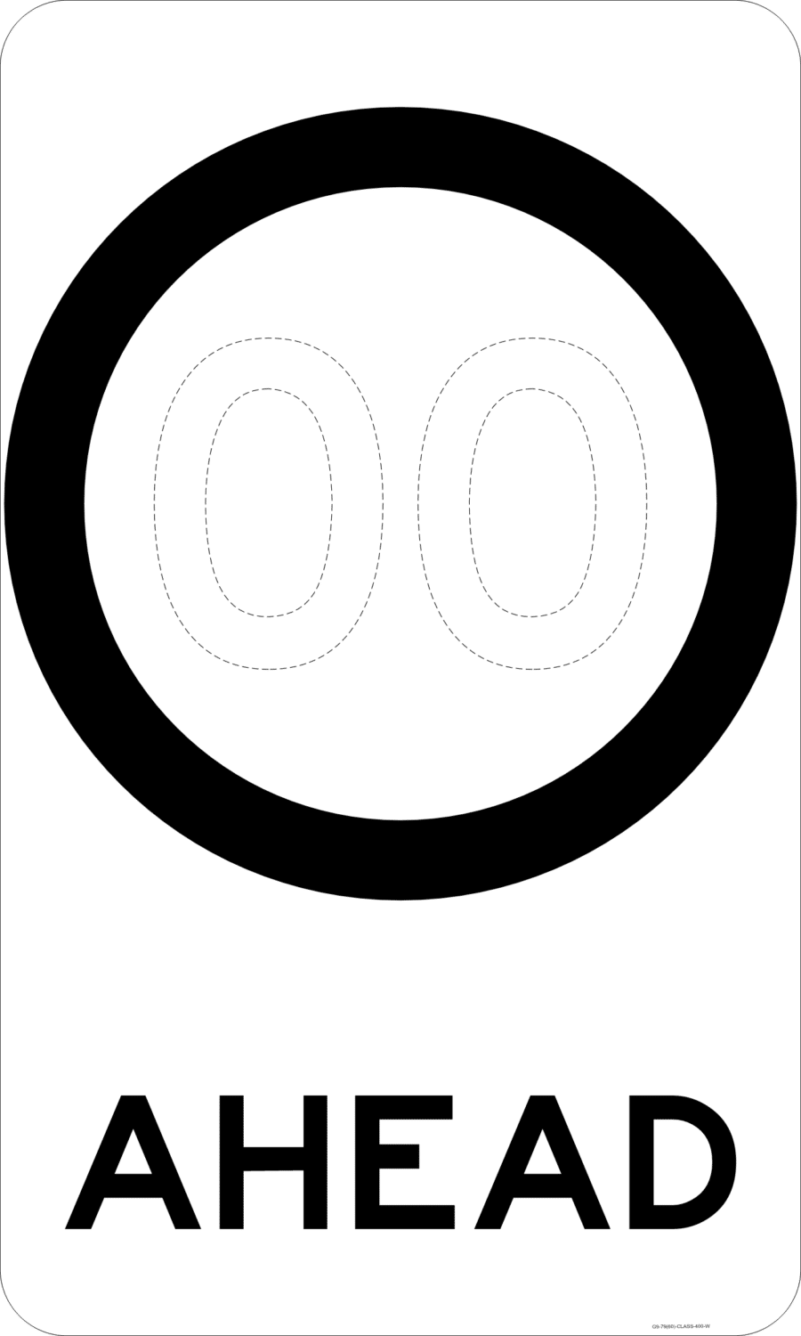 G9-79A Speed Limit (Symbolic) Ahead