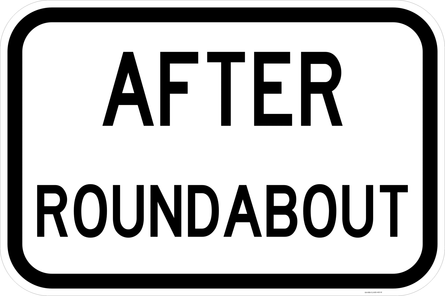 G9-85 After Roundabout