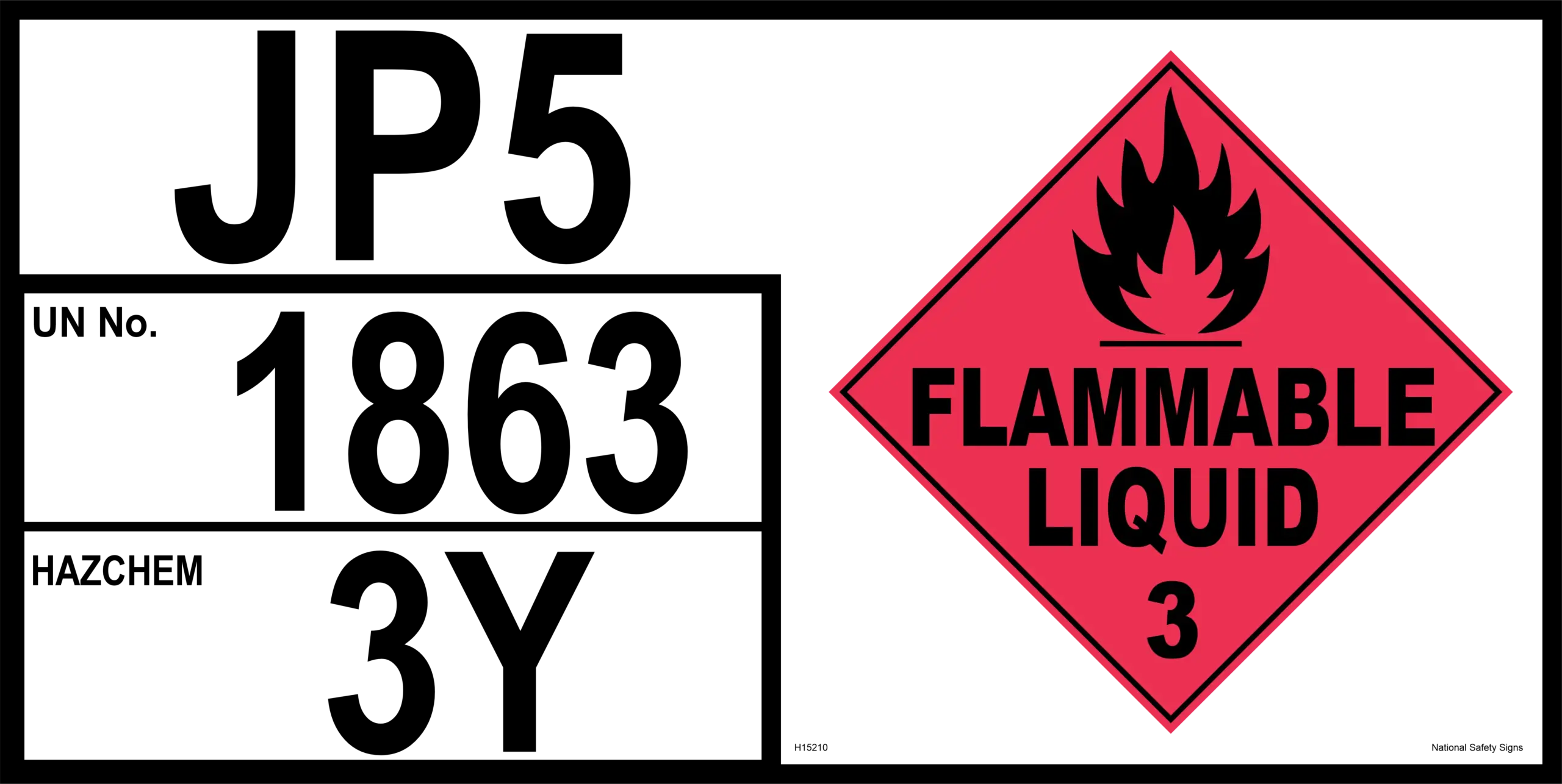 JP-5 Storage Panel H15210