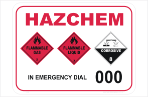 HAZCHEM gas liquid acid