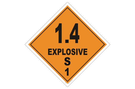 Class 1.4 S 1 Explosive Label H1505-1