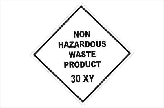 Non Hazardous Waste Placard