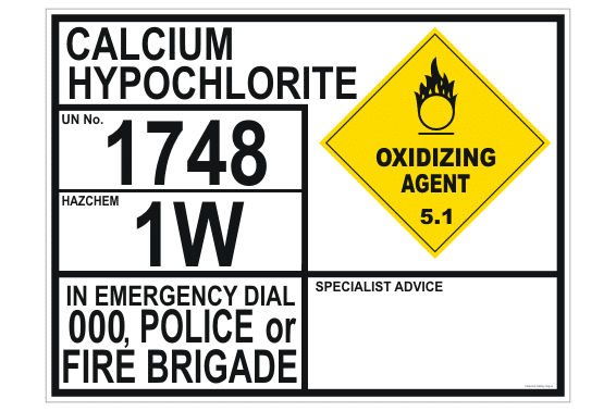 UN1748 Calcium Hypochlorite EIP H15159