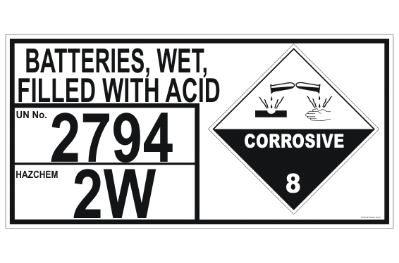 Batteries Wet Storage Panel
